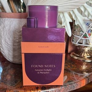 Anthropologie Autumn Twilight Found Notes Candle